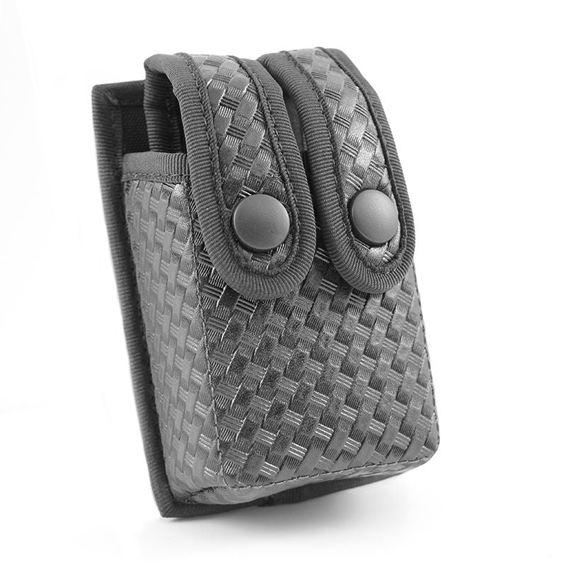 COMPACT "H.V" DOUBLE MAGAZINE CASE 9MM " BASKETWEAVE"