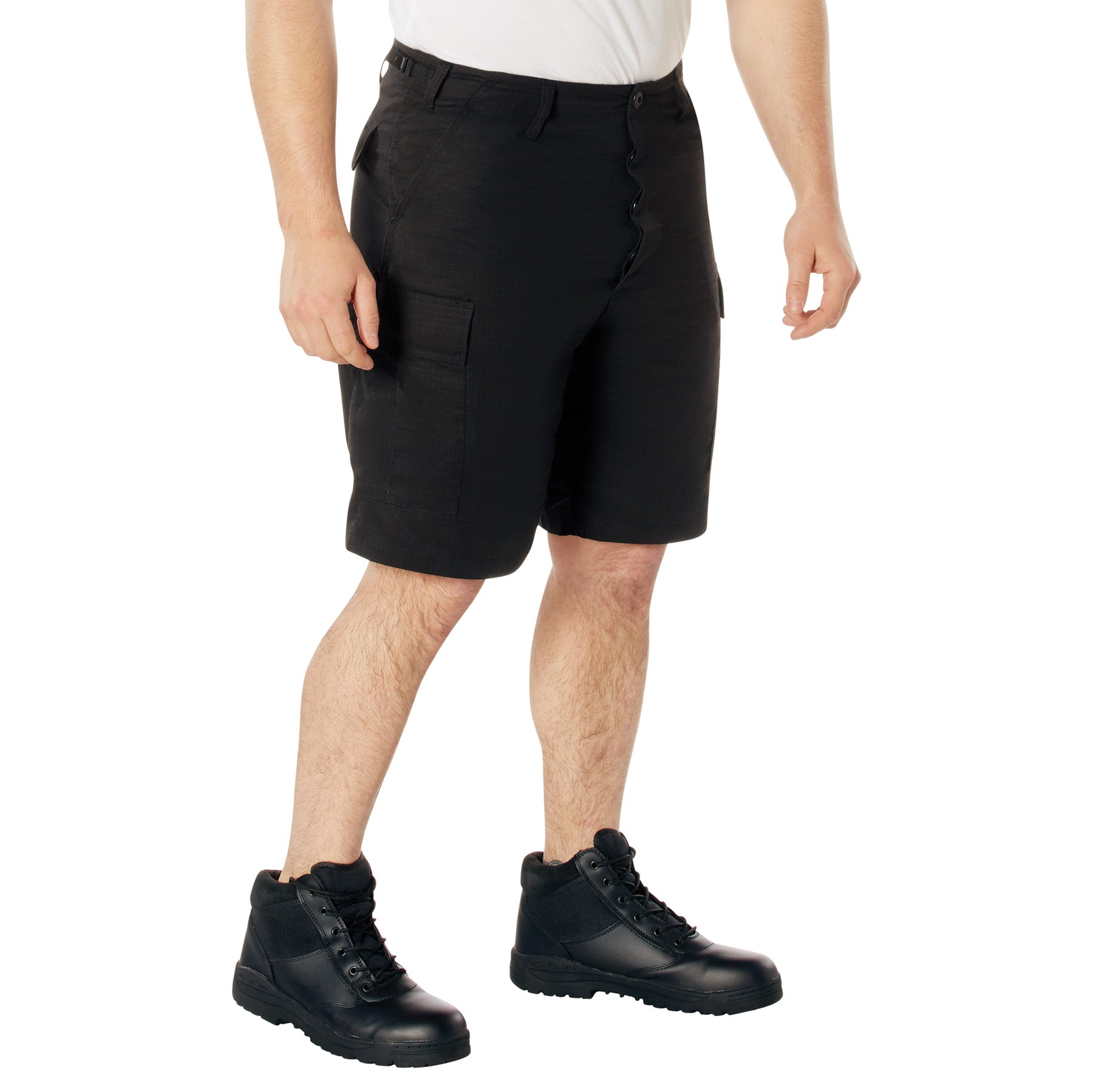 Rothco Rip-Stop BDU Shorts - Color : Black, Size : 2XL