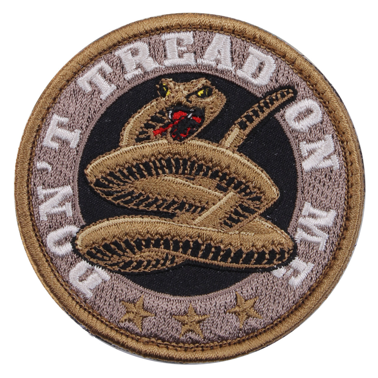 Rothco Don't Tread On Me Round Morale Patch - Packaging : Bulk Packaging