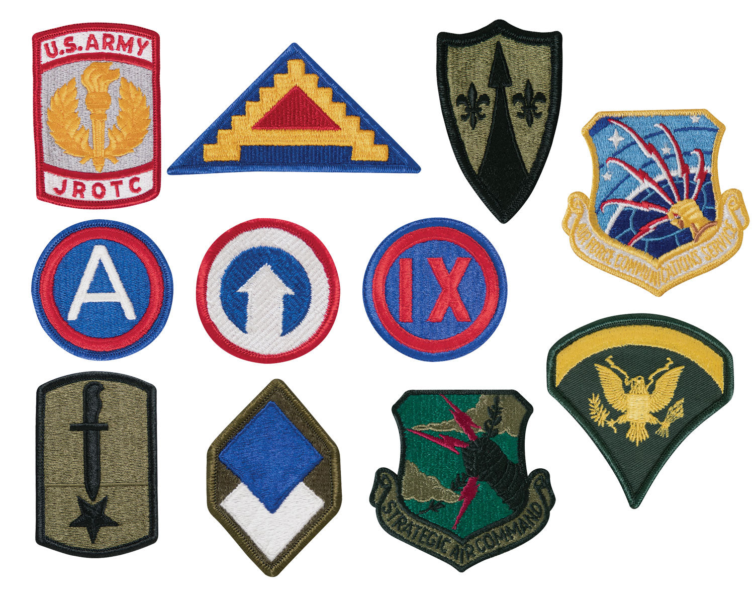 Rothco G.I. Military Assorted Military Patches - Pieces Per Pack : 500 pieces