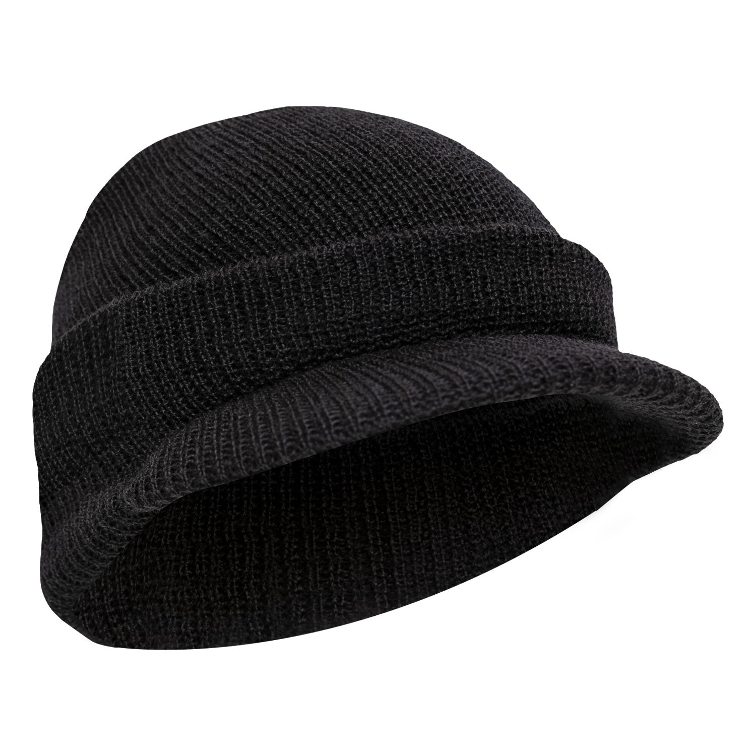 Rothco Genuine G.I. Watch Cap with Brim - Color : Black