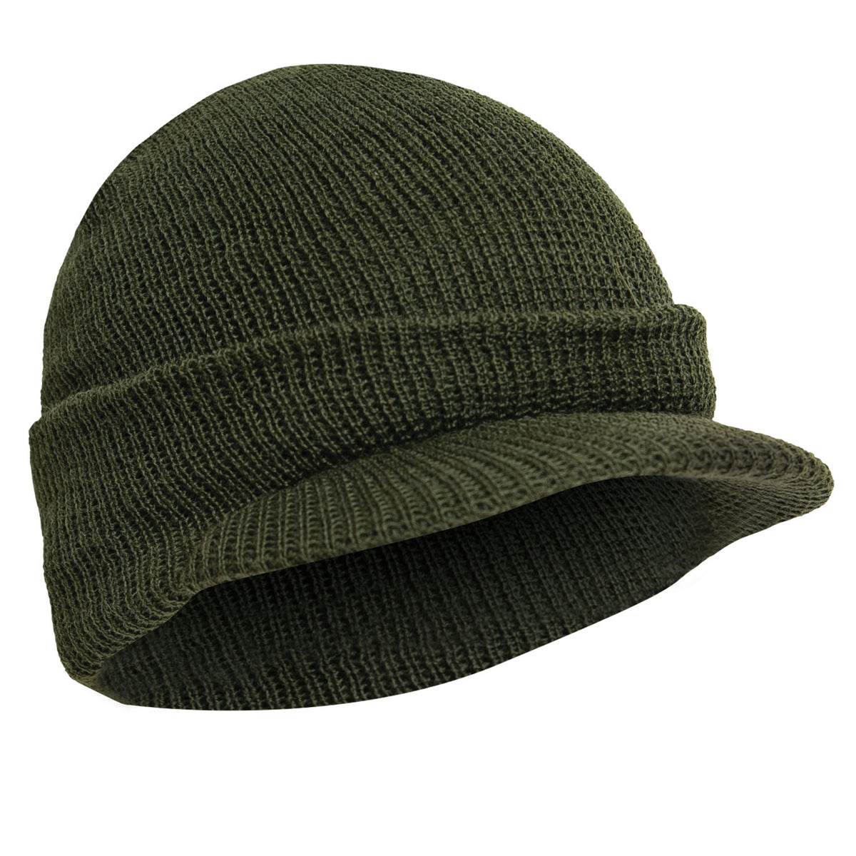 Rothco Genuine G.I. Watch Cap with Brim - Color : Olive Drab