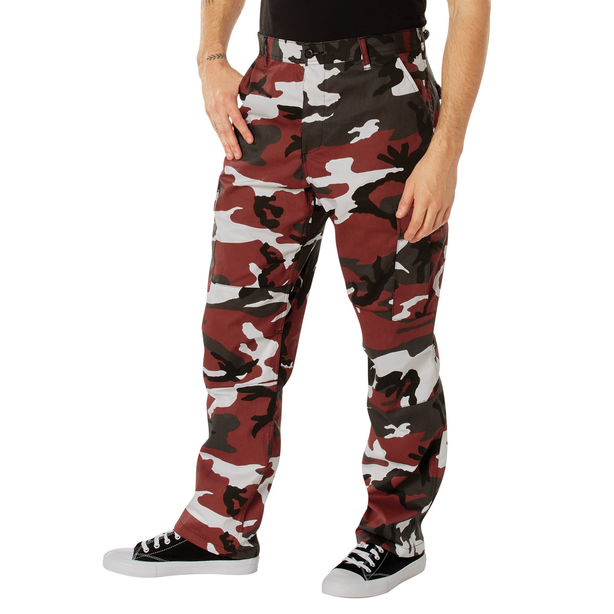 Rothco Color Camo Tactical BDU Pants - Color : Red Camo, Size : 4XL