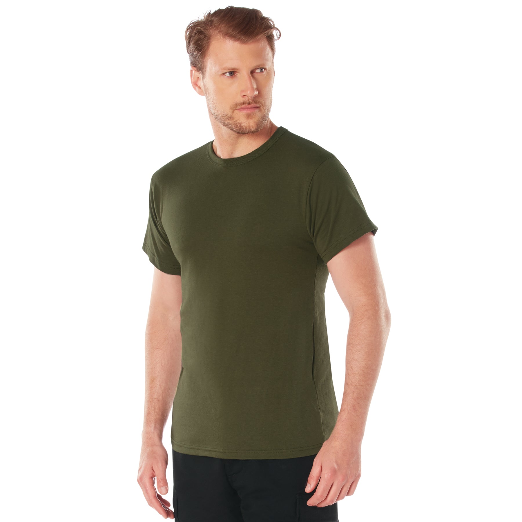 Rothco Solid Color 100% Cotton T-Shirt - Color : Olive Drab, Size : XL