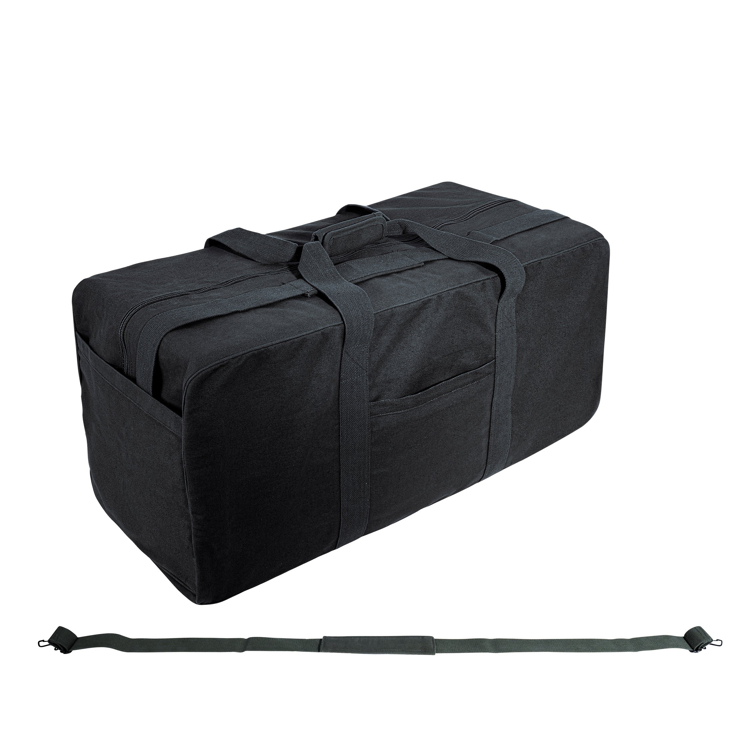Rothco Jumbo Canvas Cargo Bag - Color : Black