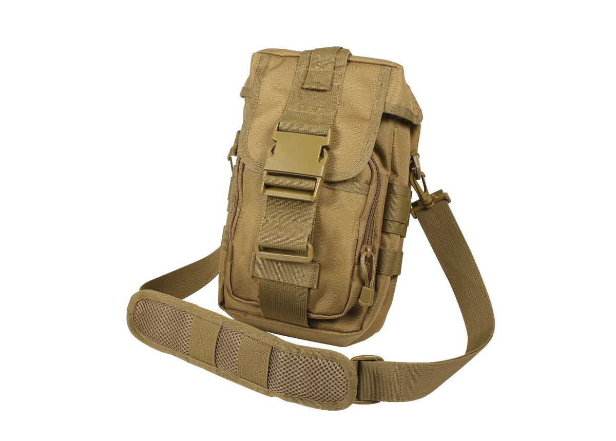 Rothco Flexipack MOLLE Tactical Shoulder Bag - Color : Coyote Brown