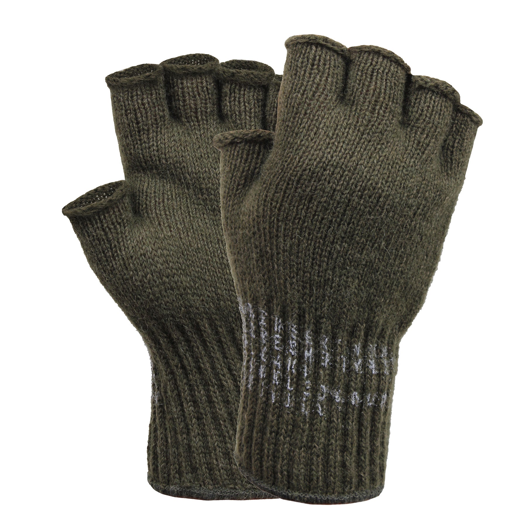 Rothco Fingerless Wool Gloves - Color : Olive Drab