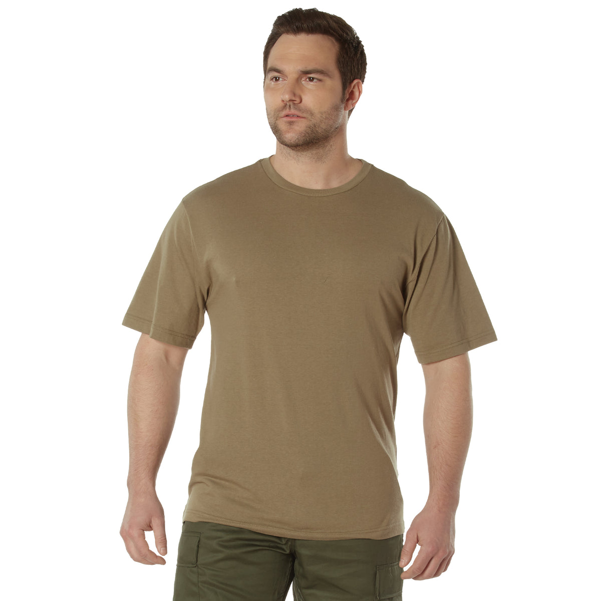 Rothco Full Comfort Fit T-Shirt - Color : AR 670-1 Coyote Brown, Size : 3XL