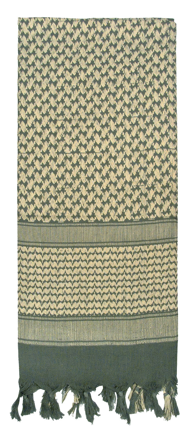 Rothco Shemagh Tactical Desert Keffiyeh Scarf - Color : Foliage Green