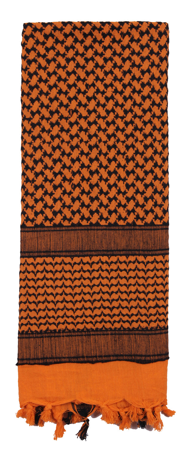 Rothco Shemagh Tactical Desert Keffiyeh Scarf - Color : Black / Orange