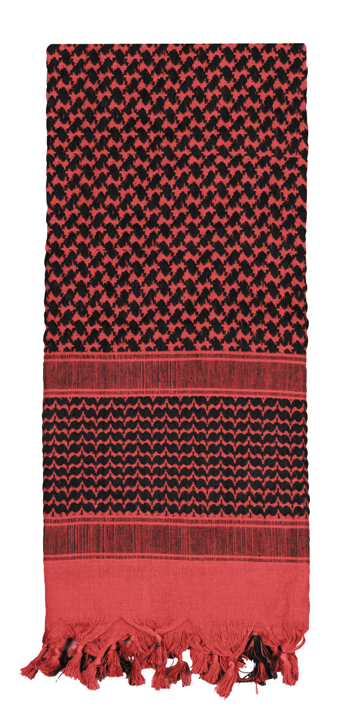 Rothco Shemagh Tactical Desert Keffiyeh Scarf - Color : Red / Black