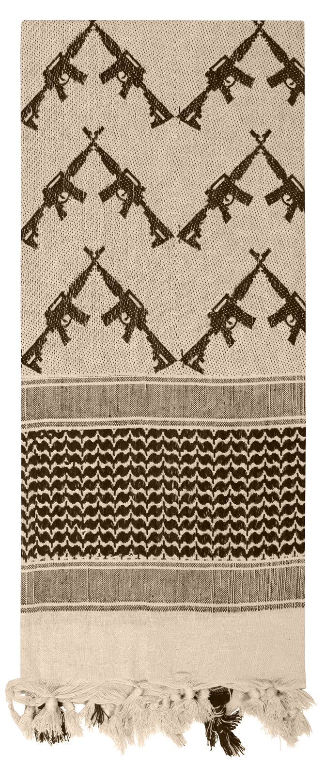 Rothco Crossed Rifles Shemagh Tactical Desert Keffiyeh Scarf - Color : Tan