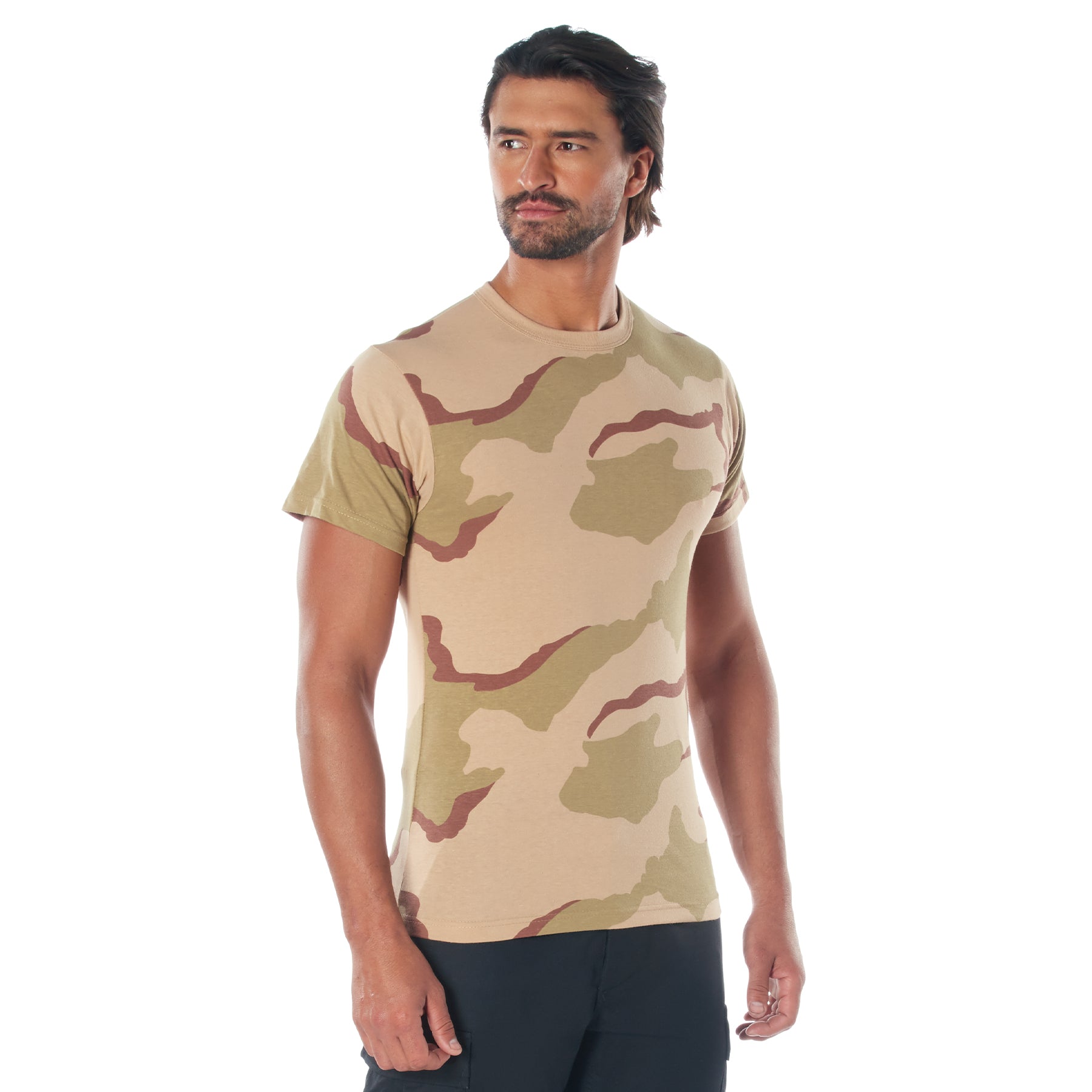Rothco Camo T-Shirt - Color : Tri-Color Desert Camo, Size : 2XL
