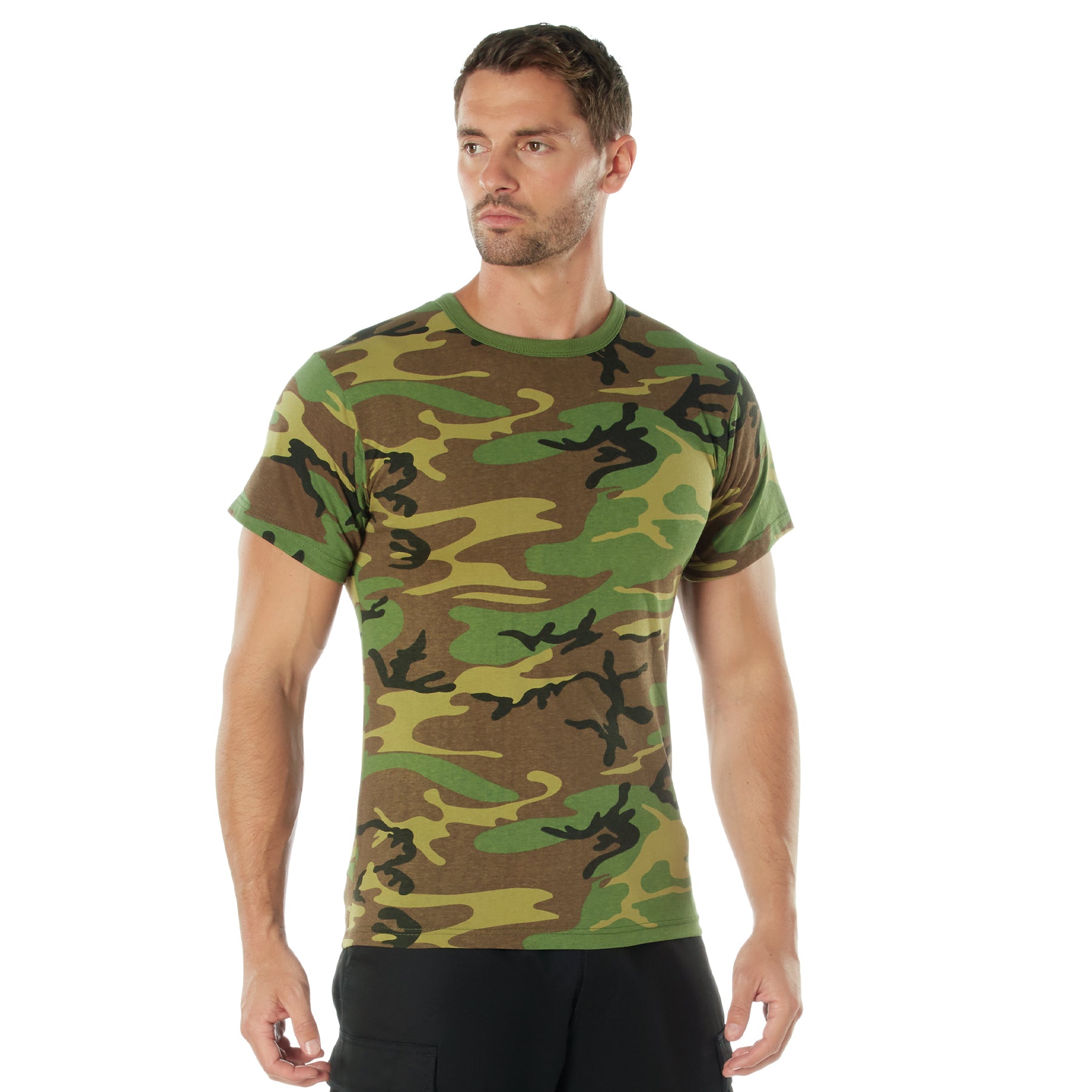 Rothco Camo T-Shirt - Color : Woodland Camo, Size : 8XL