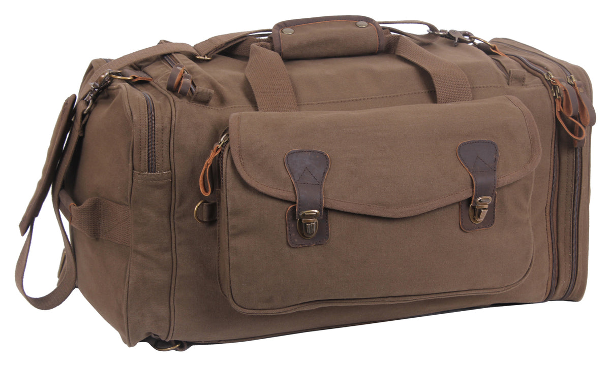 Rothco Canvas Extended Stay Travel Duffle Bag - Color : Brown