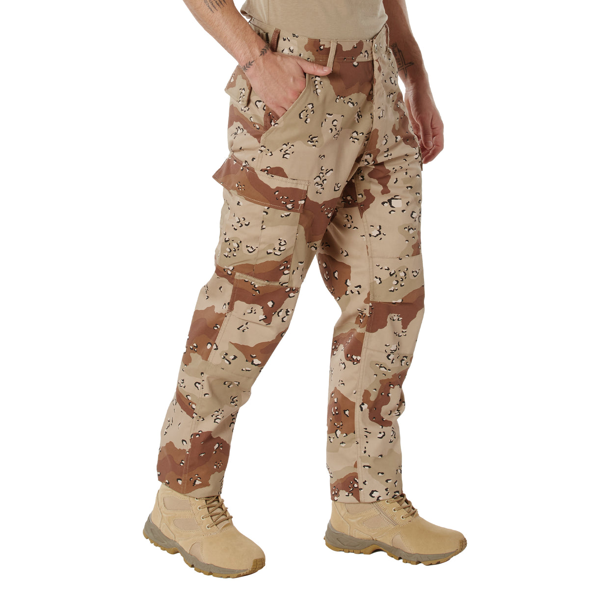 Rothco Camo Tactical BDU Pants - Color : 6-Color Desert Camo, Size : 3XL