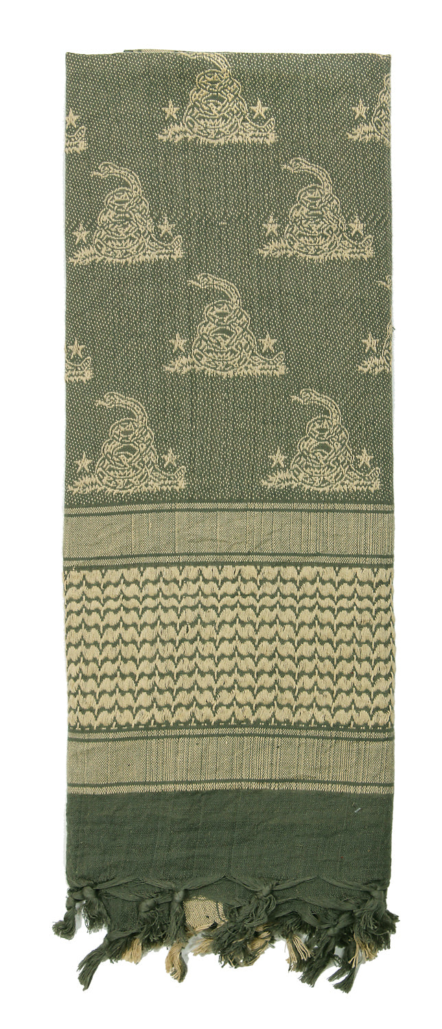 Rothco Gadsden Snake Shemagh Tactical Desert Scarf - Color : Foliage Green