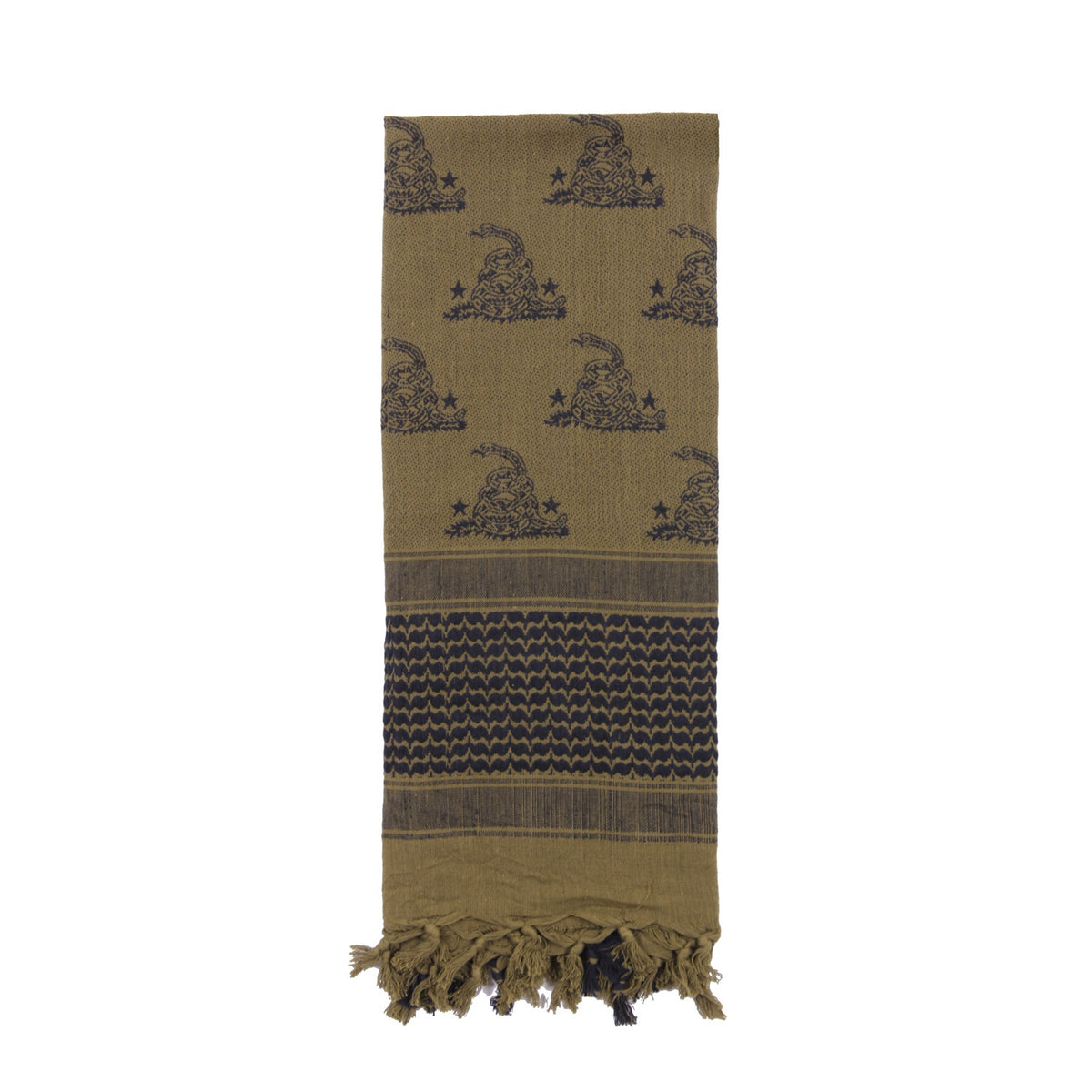Rothco Gadsden Snake Shemagh Tactical Desert Scarf - Color : Olive Drab