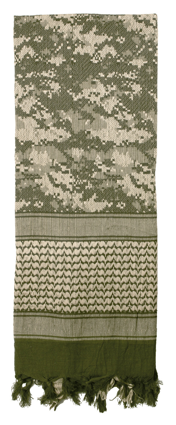 Rothco Digital Camo Shemagh Tactical Desert Keffiyeh Scarf - Color : ACU Digital Camo