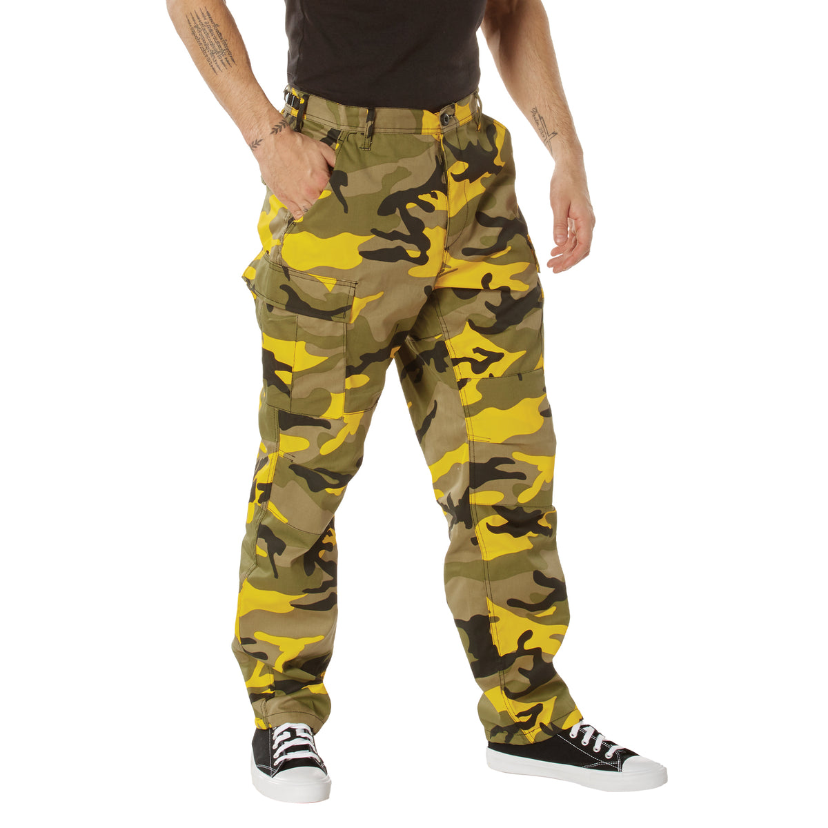 Rothco Color Camo Tactical BDU Pants - Color : Stinger Yellow Camo, Size : 4XL