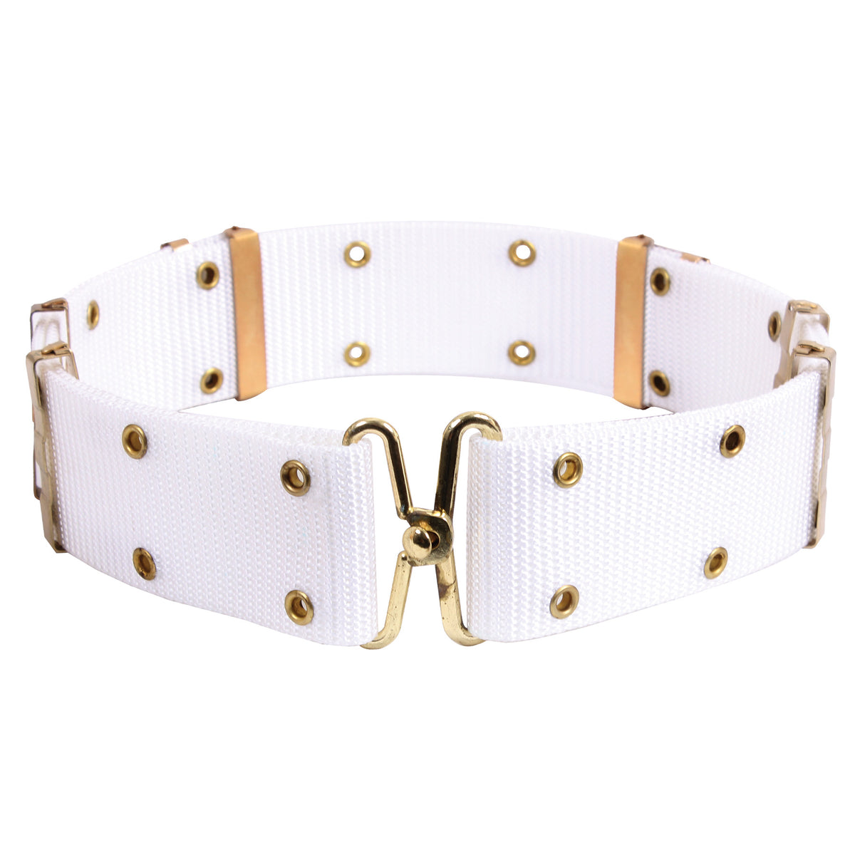 Rothco GI Style Pistol Belt With Metal Buckles - Color : White