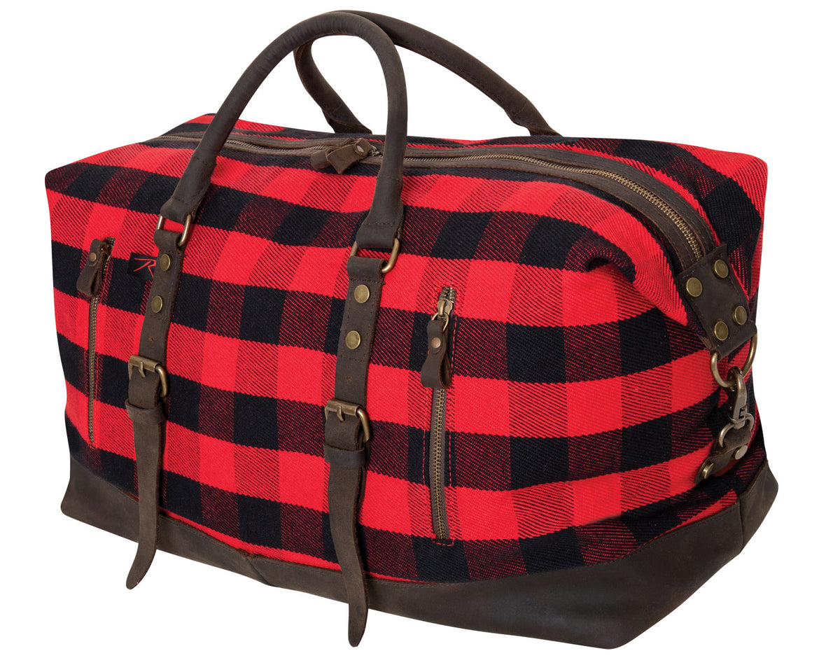 Rothco Extended Weekender Bag - Color : Red Plaid