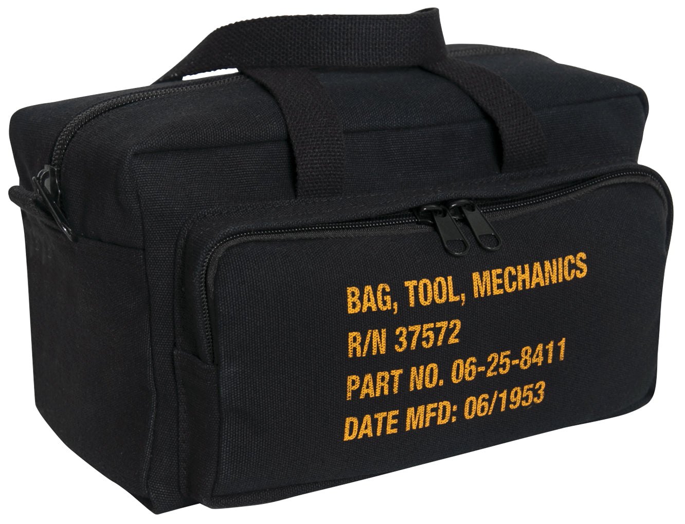Rothco G.I. Type Zipper Pocket Mechanics Tool Bag With Military Stencil - Color : Black