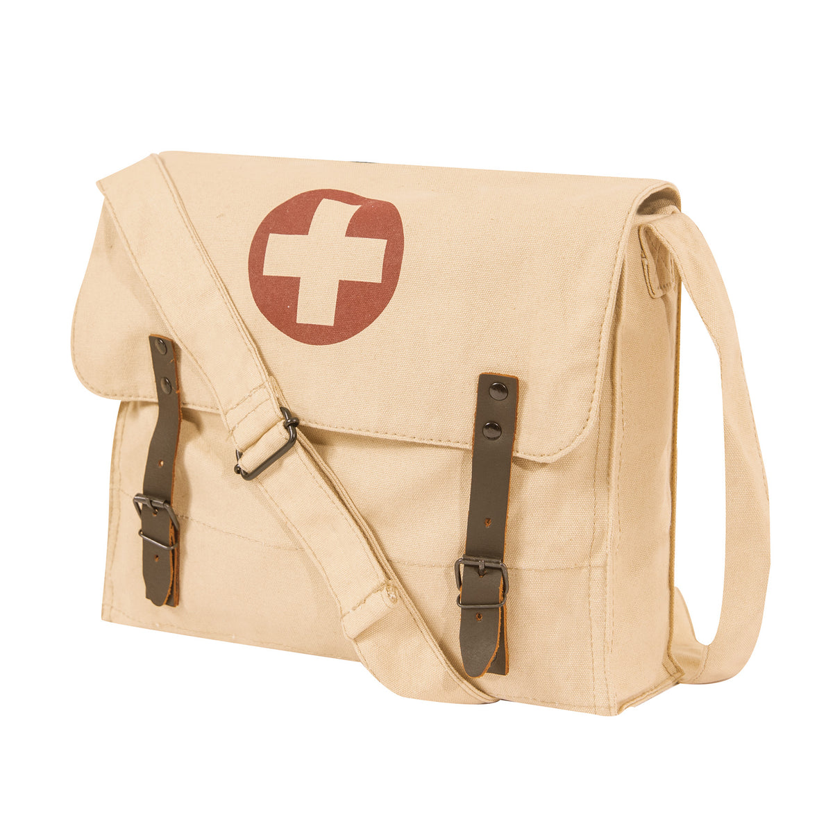 Rothco Vintage Medic Canvas Bag With Cross - Color : Khaki