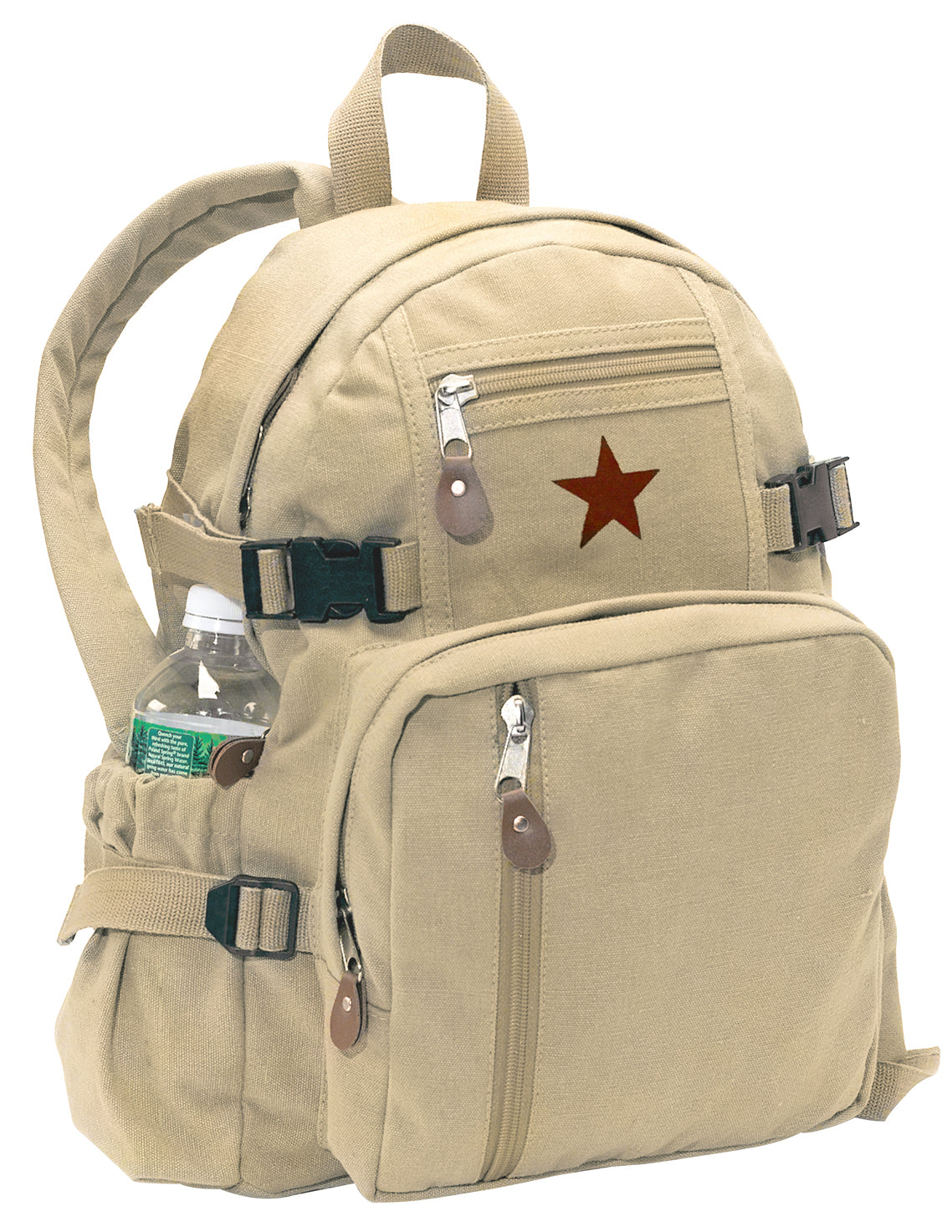 Rothco Vintage Canvas Compact Backpack - Color : Khaki