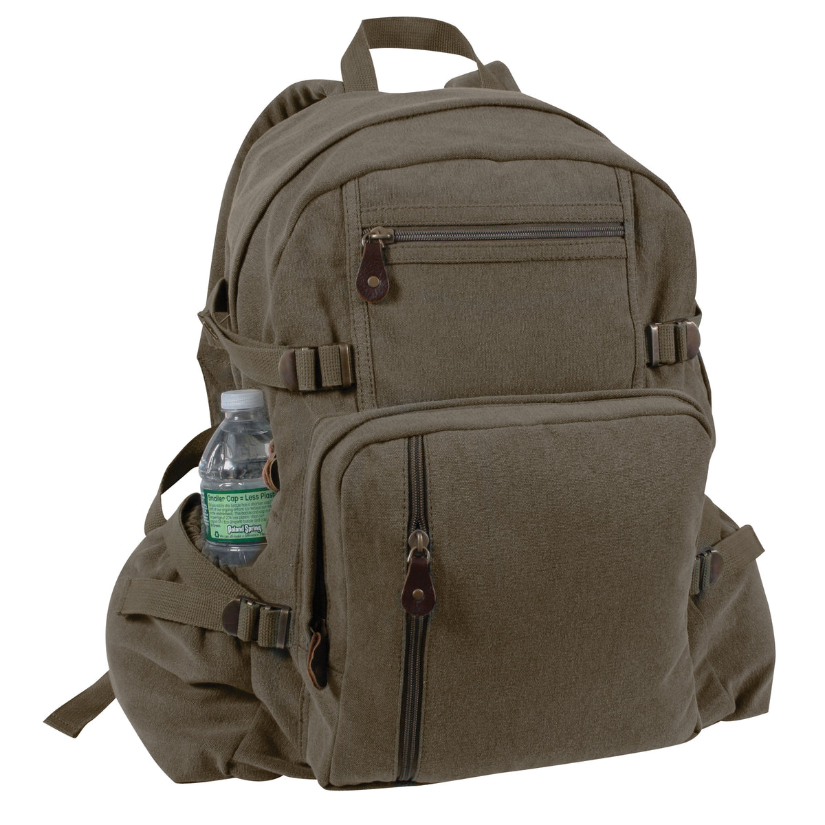 Rothco Jumbo Vintage Canvas Backpack - Color : Olive Drab