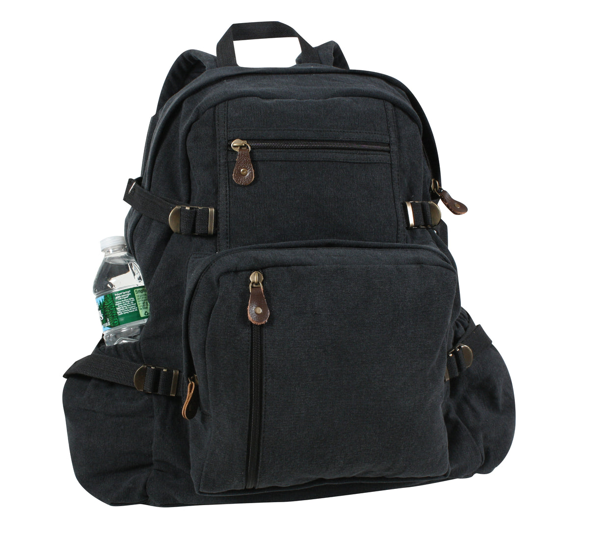 Rothco Jumbo Vintage Canvas Backpack - Color : Black