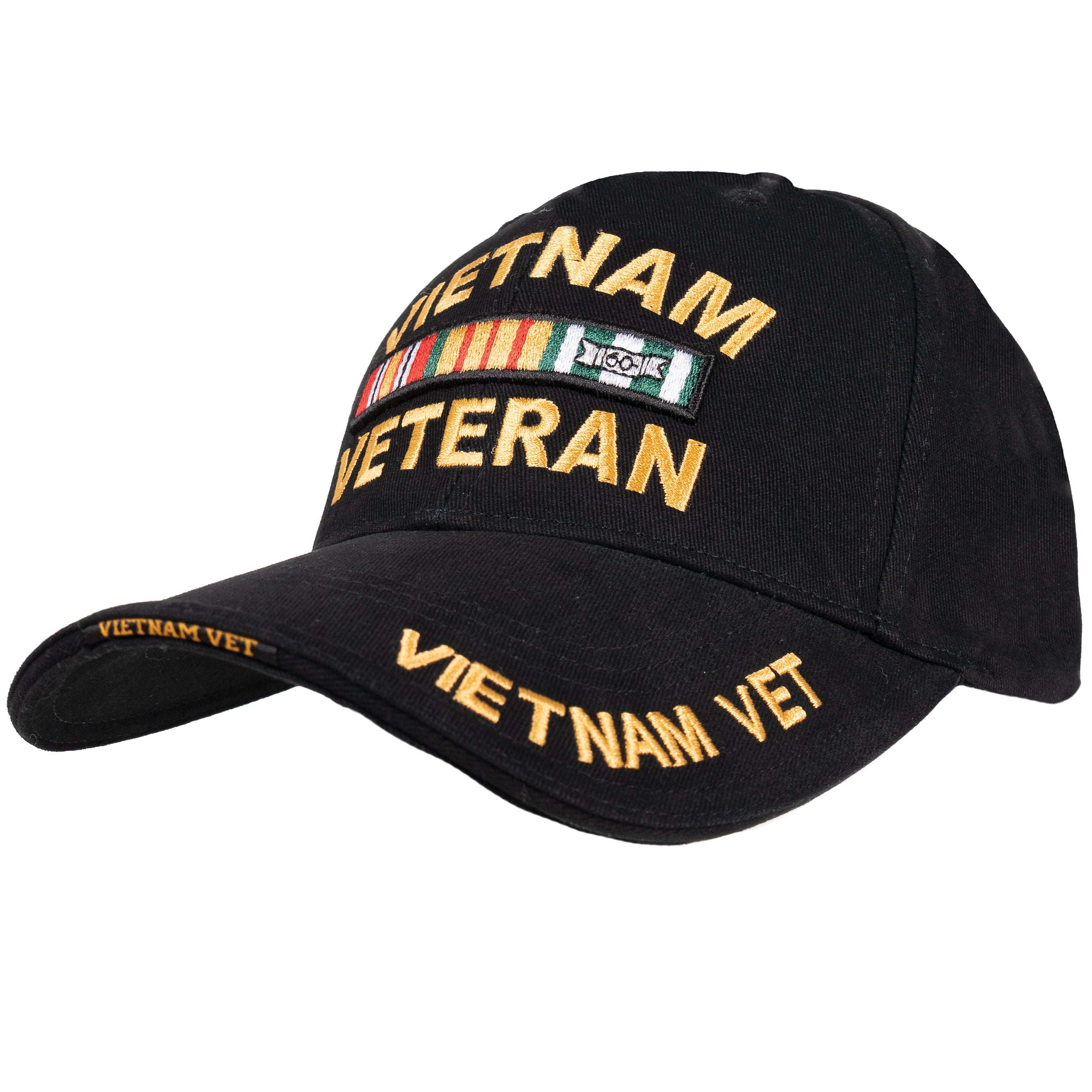 Rothco Deluxe Low Profile Vietnam Veteran Insignia Cap - Color : Black