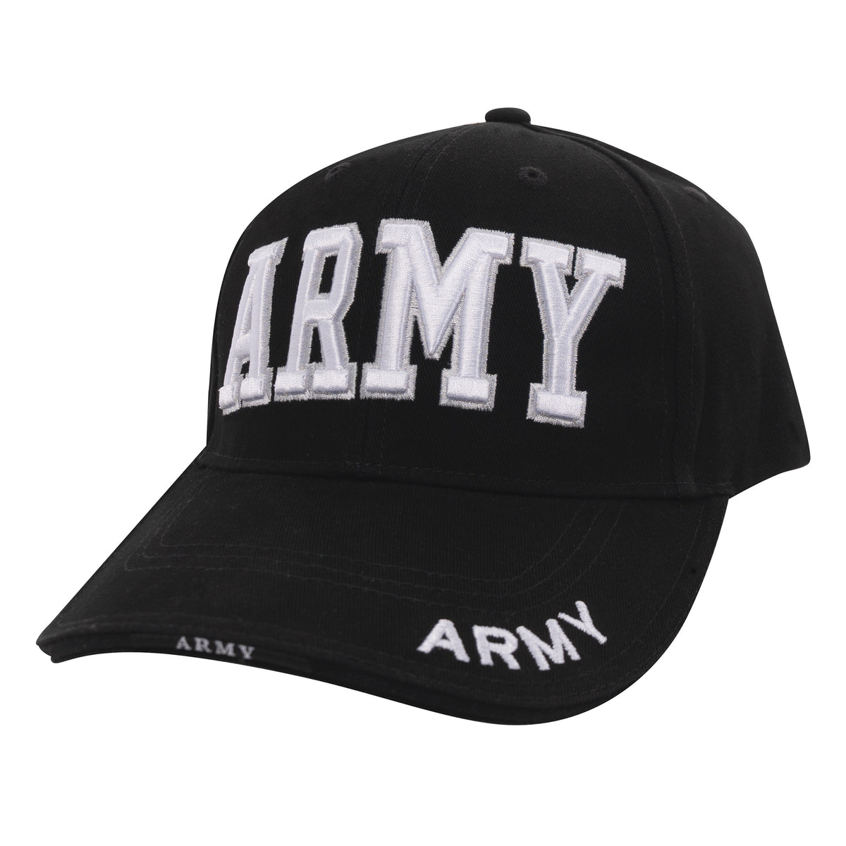 Rothco Deluxe Army Embroidered Low Profile Insignia Cap - Color : Black