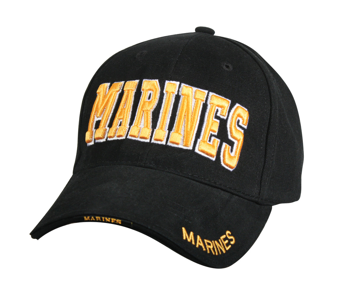 Rothco Deluxe Marines Low Profile Insignia Cap - Color : Black