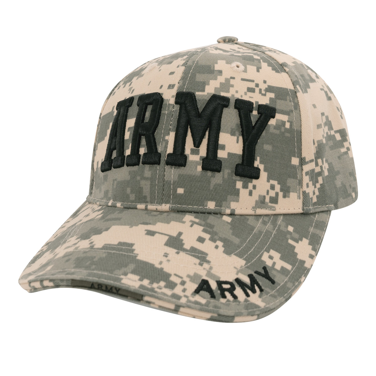 Rothco Deluxe Army Embroidered Low Profile Insignia Cap - Color : ACU Digital Camo