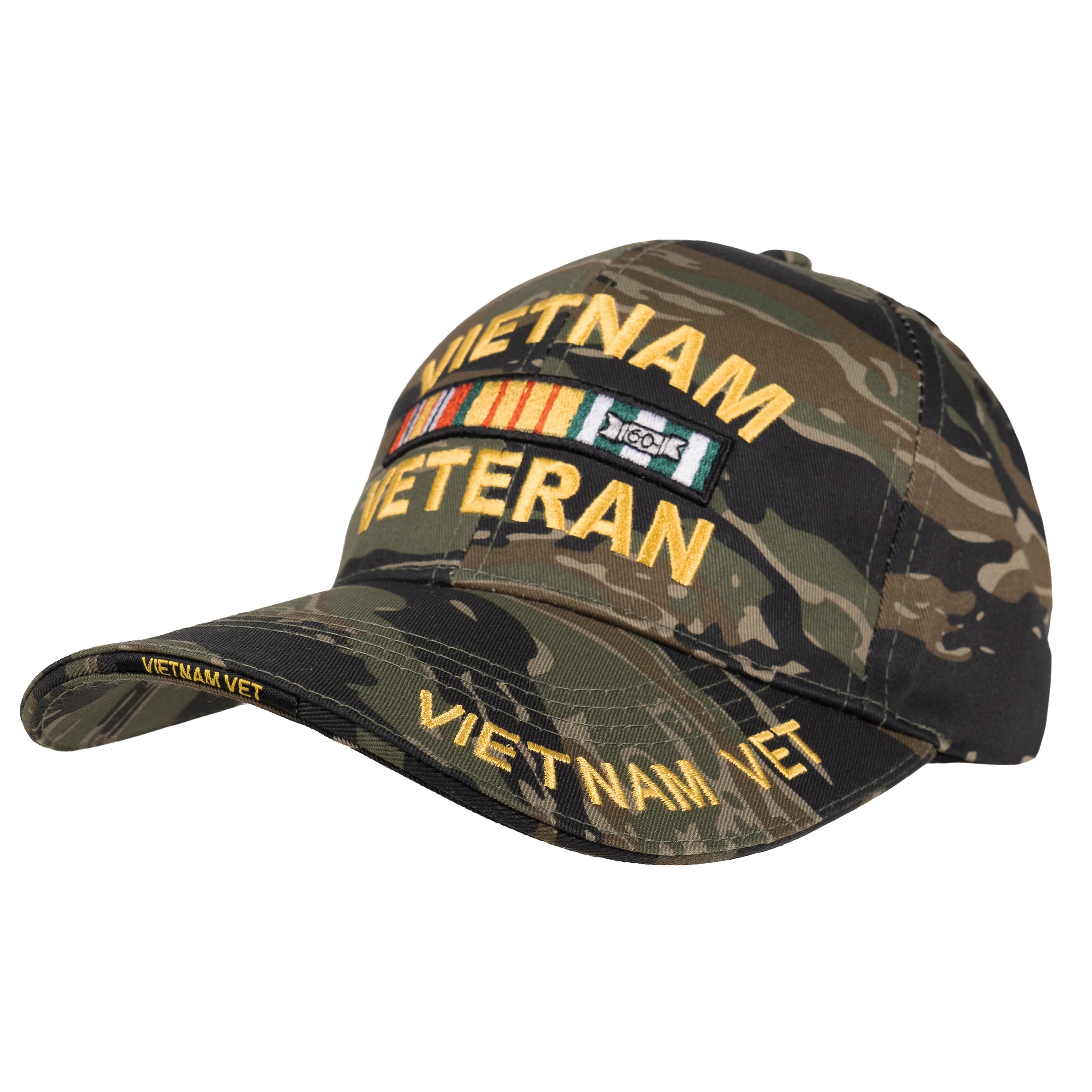 Rothco Deluxe Low Profile Vietnam Veteran Insignia Cap - Color : Tiger Stripe Camo