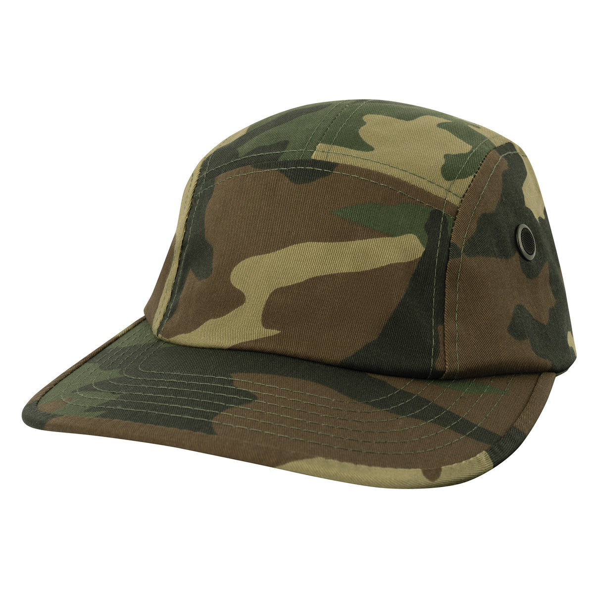 Rothco 5 Panel Street Cap - Color : Woodland Camo