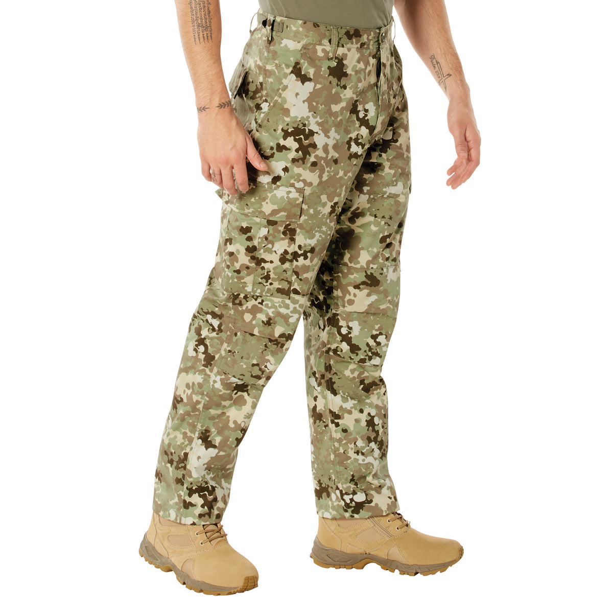 Rothco Camo Tactical BDU Pants - Color : Total Terrain Camo, Size : 2XL