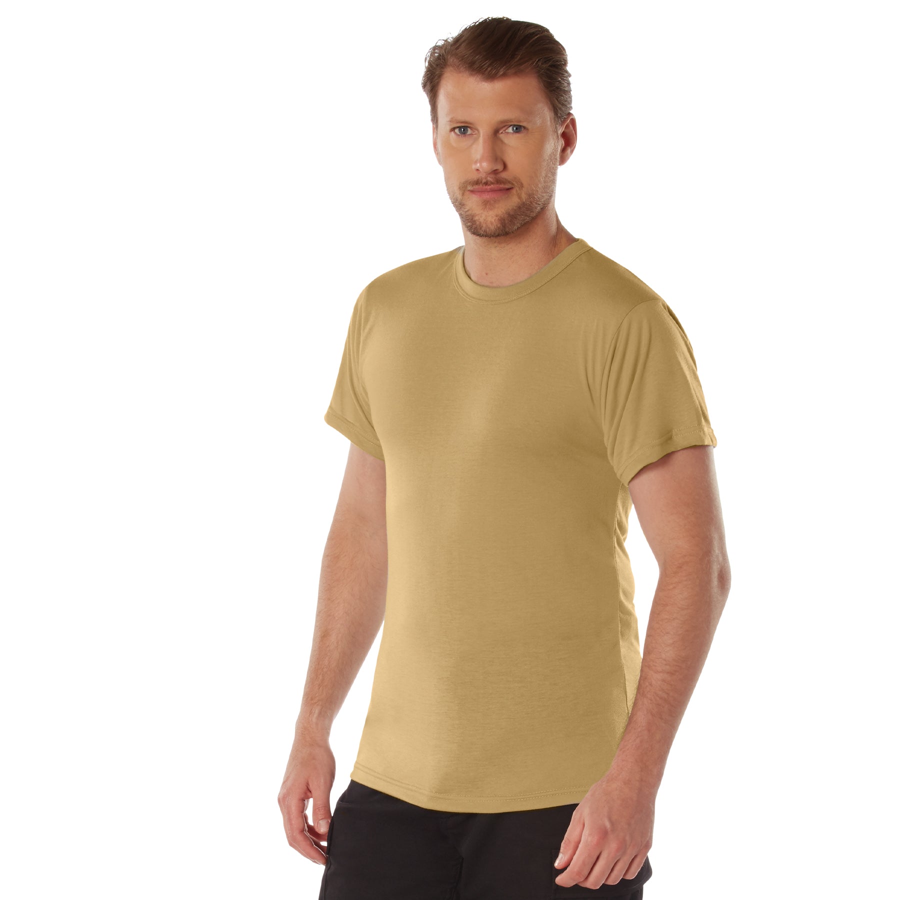 Rothco Moisture Wicking T-Shirts - Color : Brown, Size : 2XL