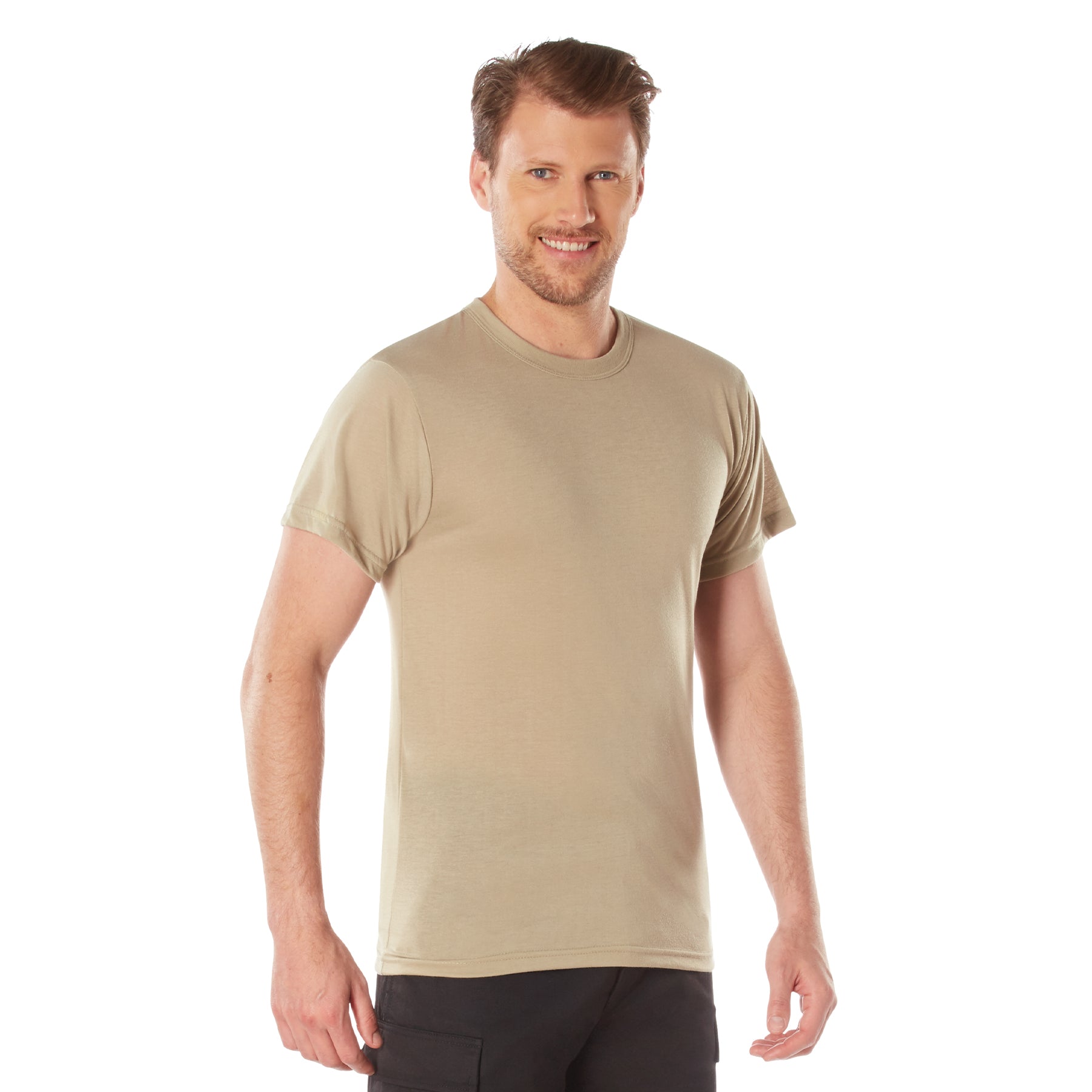 Rothco Moisture Wicking T-Shirts - Color : Desert Sand, Size : 3XL
