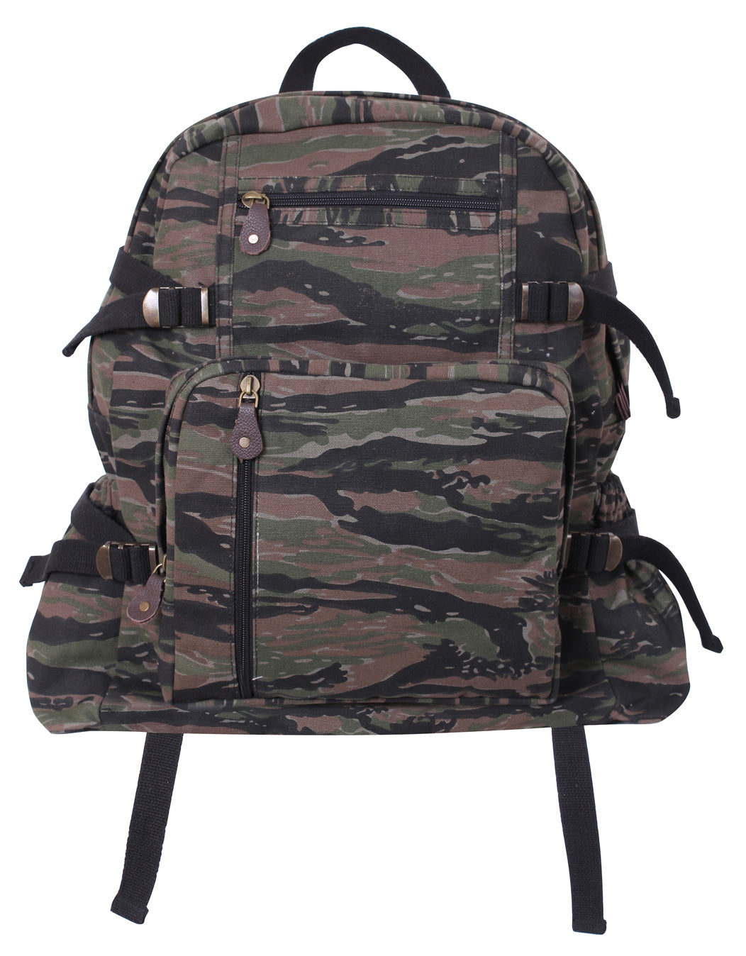 Rothco Jumbo Vintage Canvas Backpack - Color : Tiger Stripe Camo
