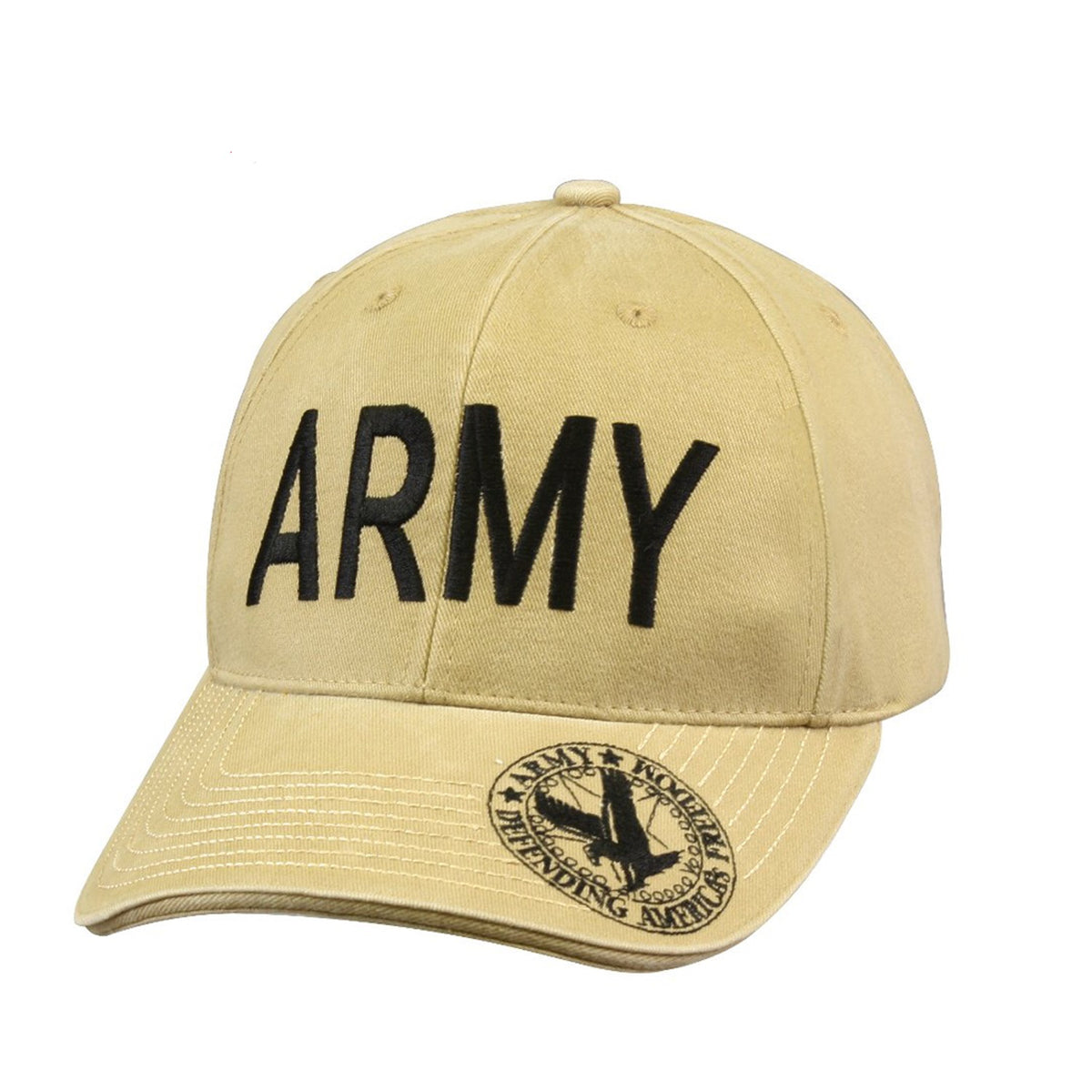 Rothco Vintage Deluxe Army Low Profile Insignia Cap - Color : Khaki