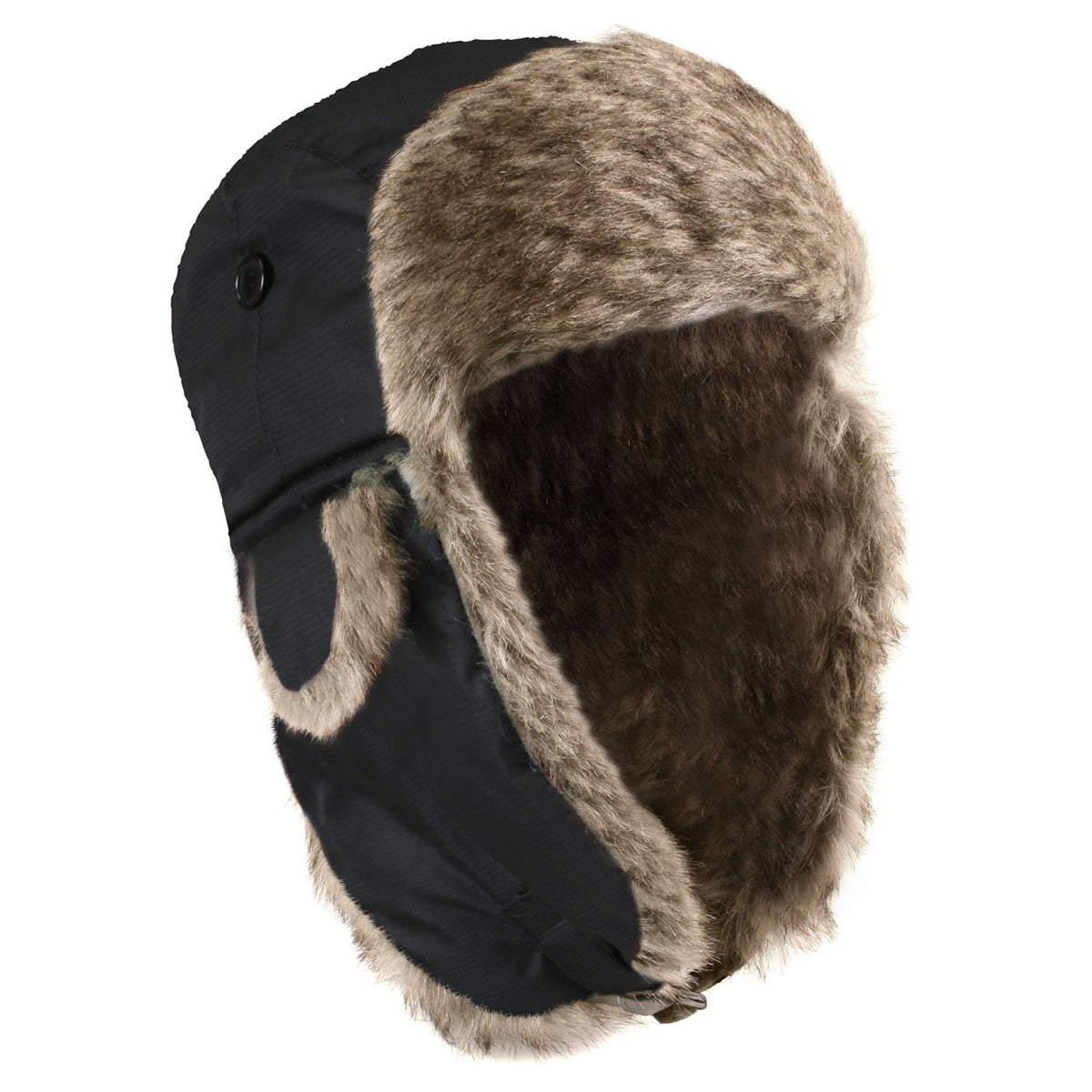 Rothco Fur Flyer's Hat - Color : Black, Head Size : 7 3/4