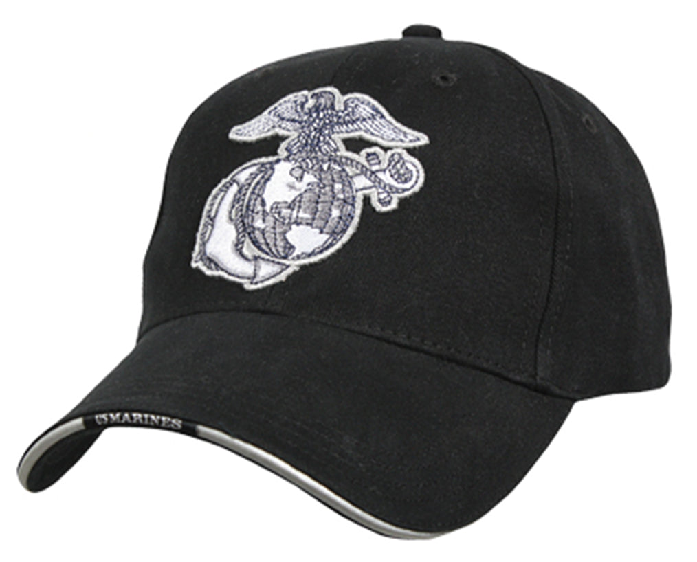 Rothco Deluxe Eagle, Globe & Anchor Low Profile Cap - Color : Black