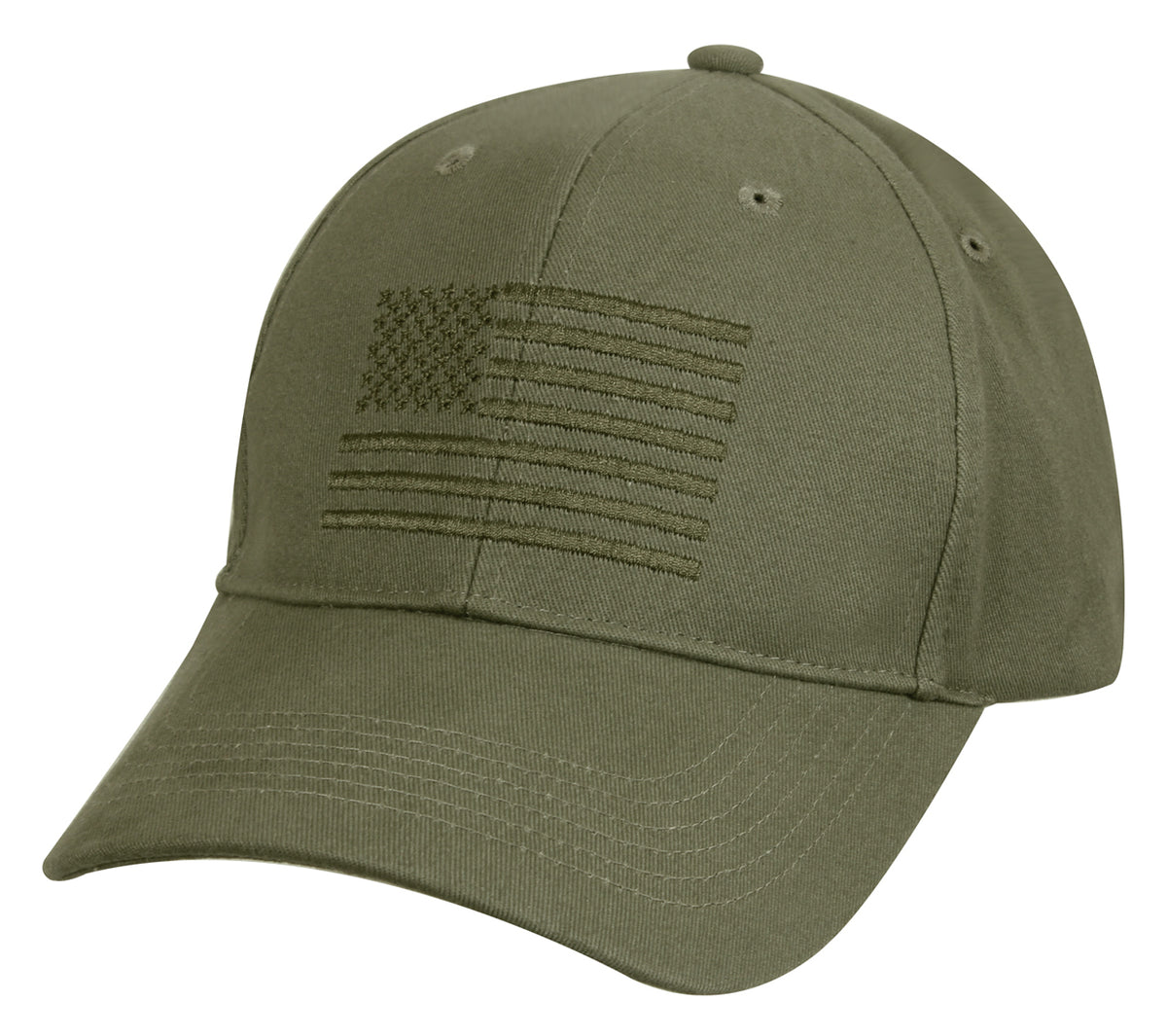 Rothco U.S. Flag Low Profile Cap - Color : Olive Drab