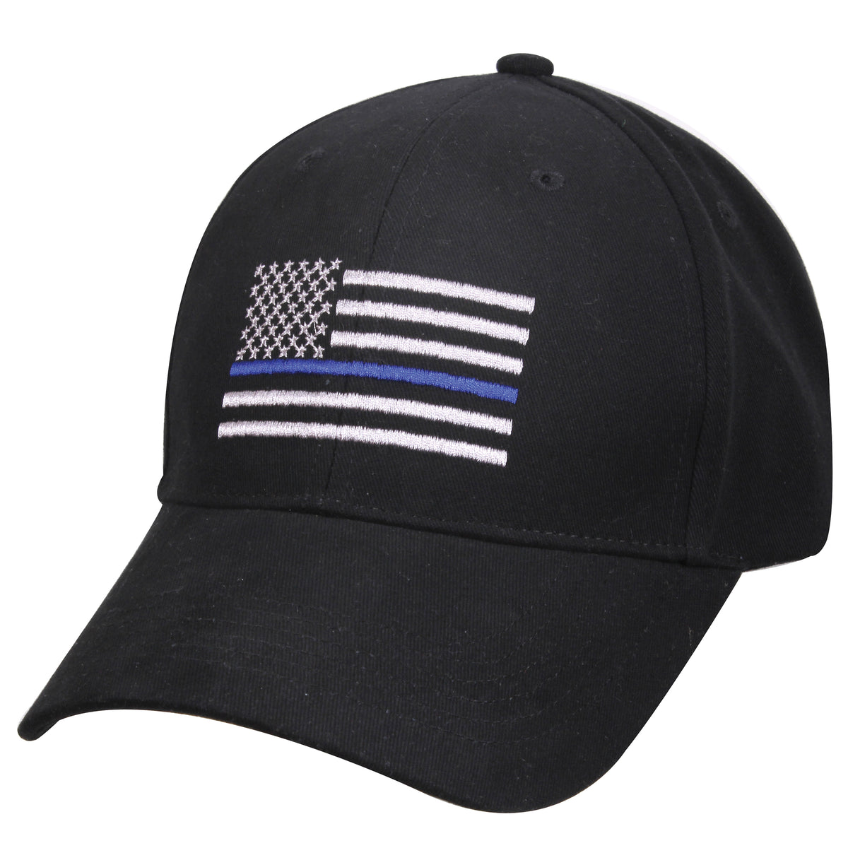 Rothco Thin Blue Line Flag Low Profile Cap - Color : Black