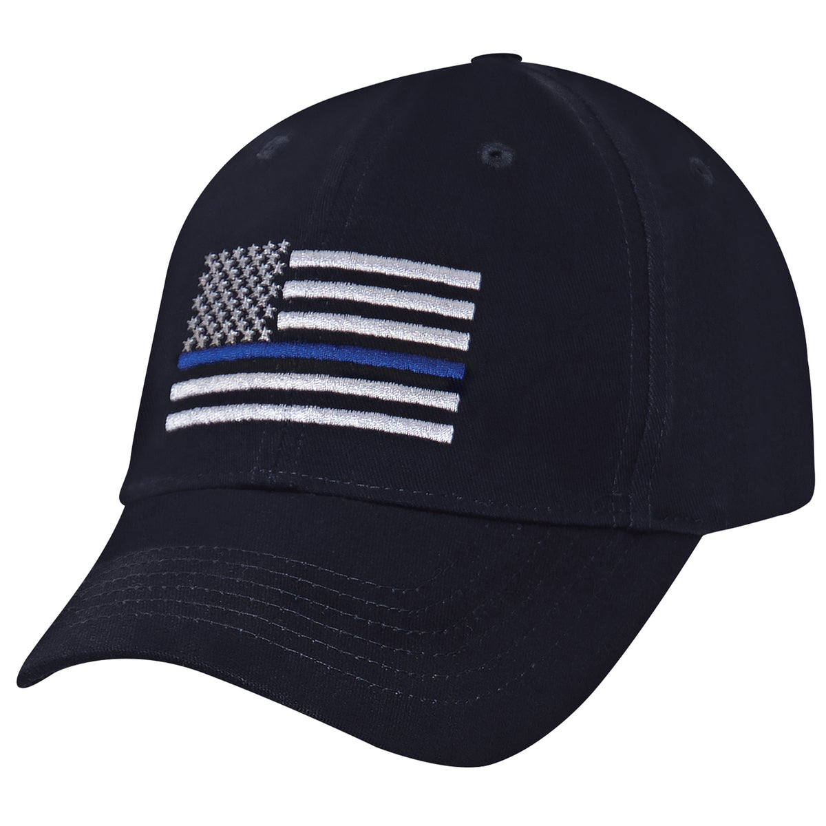 Rothco Thin Blue Line Flag Low Profile Cap - Color : Navy Blue