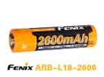 Fenix ARB-L18-2600U – 2600mAh 18650 Battery with Micro-USB Charging Port