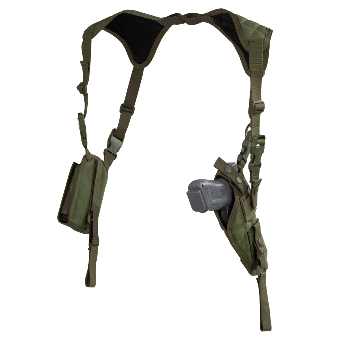 Étui Condor — Vertical Shoulder Holster — Vert olive
