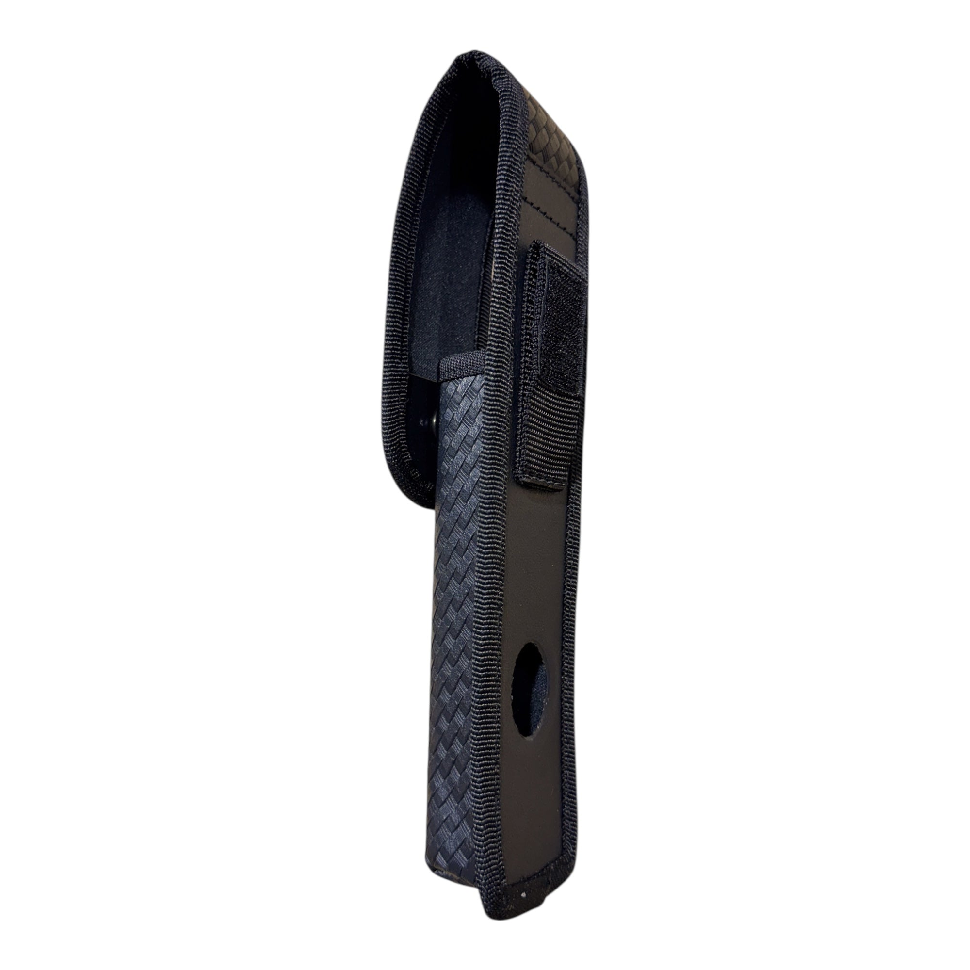 RETRACTABLE BATON POUCH , ASP 9 1/2 (26) WITH FLAP "BASKETWEAVE"